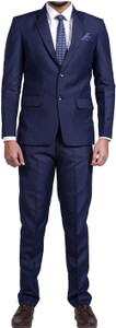 dhingra men 2-piece formal suit solid suit