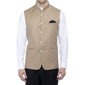 Dhingra Mens Solid Nehru Jacket