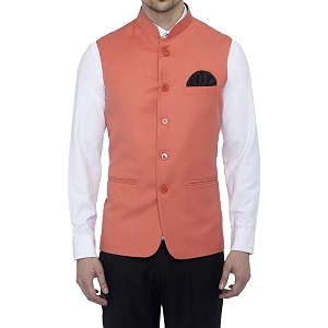 Dhingra Mens Solid Nehru Jacket