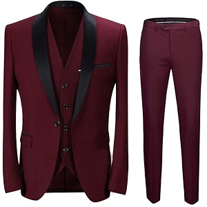 dhingra mens slim fit tuxedo 3pcs suit