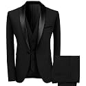 Dhingra Mens Slim Fit Tuxedo 3pcs Suit