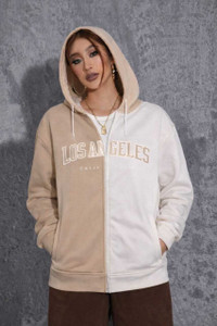 dhoise full sleeve color block women sweatshirt