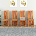Dholamaru Solid Sheesham Wood Set Of 4 Cushion Dining Chairs For Dining Room|Study Room Solid Wood Dining Chair