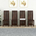 Dholamaru Solid Sheesham Wood Set Of 4 Poster Dining Chairs For Dining Room|Study Room Solid Wood Dining Chair