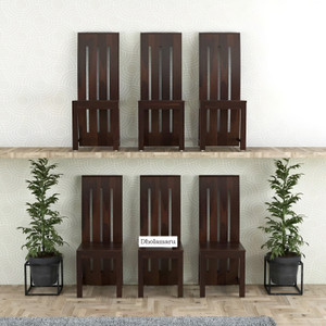 dholamaru solid sheesham wood set of 6 poster dining chairs for dining roomstudy room solid wood dining chair