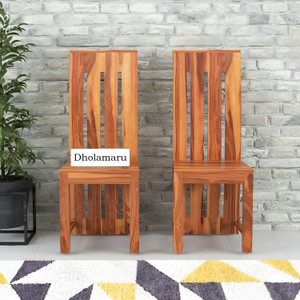 dholamaru solid sheesham wood set of two poster dining chairs for dining roomstudy room solid wood dining chair