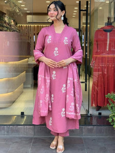 Dholiwal Fashion Embroidered Kurta Palazzo Dupatta