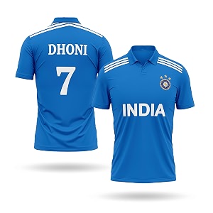 Dhoni Jersey 7 Number National Team Cricket