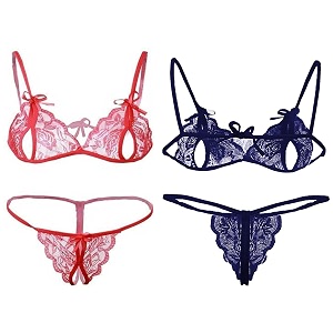 women baby doll bra panty dress nightwear designer lace transparent net western dress sexy wear for nights1 set free size navyred