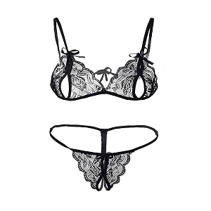 women baby doll bra panty bikini dress nightweardesigner lace transparent net western dress sexy wear for nights1 set free sizeblack