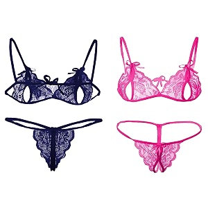 dhrexv women baby doll bra panty dress nightwear designer lace transparent net western dress sexy wear for nights1 set free size navyrani