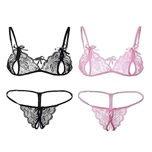 women baby doll bra panty dress nightwear designer lace transparent net western dress sexy wear for nights1 set free size blackbaby pink