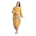 DHRUVI TRENDZ Cotton Blend Kurta Set for