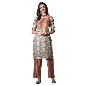 DHRUVI TRENDZ Kurta Set for Women