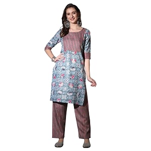 DHRUVI TRENDZ Kurta Set for Women