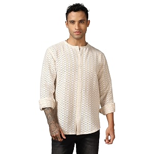 DHRUVI Trendz Mens Regular Fit Shirt