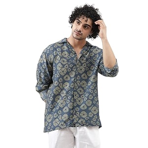 DHRUVI TRENDZ Mens Hawaiian Shirts Short Sleeve