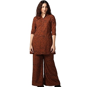 DHRUVI TRENDZ Rayon Co-Ord Set For Women