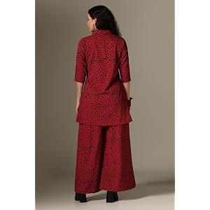 DHRUVI TRENDZ Rayon Co-Ord Set For Women
