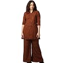 DHRUVI TRENDZ Rayon Co-Ord Set For Women