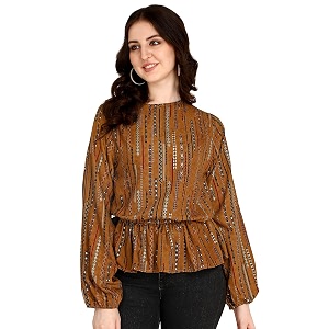 DHRUVI TRENDZ Womens Cotton Regular Fit Top