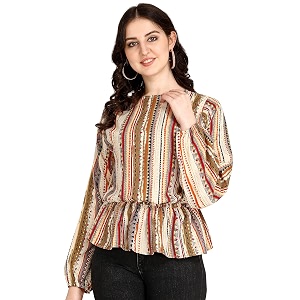 DHRUVI TRENDZ Womens Cotton Regular Fit Top