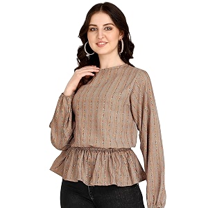 DHRUVI TRENDZ Womens Cotton Regular Fit Top