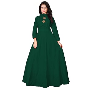 DHRUVI TRENDZ Womens Cotton Regular Fit Kurta