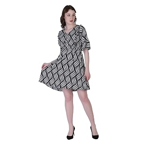 DHRUVI TRENDZ Womens Knee-Length Dress One