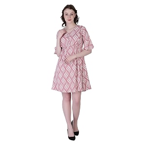 DHRUVI TRENDZ Womens Knee-Length Dress One