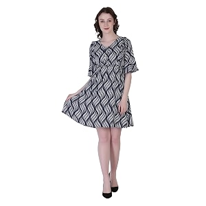 DHRUVI TRENDZ Womens Knee-Length Dress One