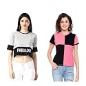 DHRUVI TRENDZ Women39s Printed Regular Fit T-Shirt