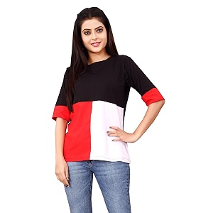 DHRUVI Trendz Women T Shirt for Women