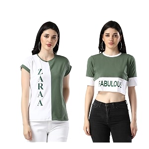 DHRUVI TRENDZ Womens Regular Fit TOP