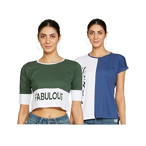 DHRUVI TRENDZ Womens Regular Fit TOP