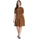 DHRUVI TRENDZ Women39s Slub Rayon Western Dresses