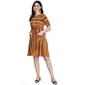 DHRUVI TRENDZ Women39s Slub Rayon Western Dresses