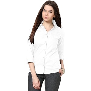 DHRUVI Trendz Womens Solid Crepe Regular Fit