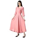 DHRUVI TRENDZ Women Rayon Anarkali Kurta