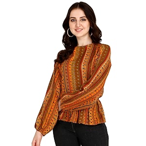DHRUVI TRENDZ Womens Cotton Regular Fit Top