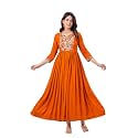 Dhruvi Women39s Rayon Anarkali Maternity Dress amp