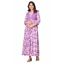 Dhruvi Women39s Rayon Anarkali Maternity Dress amp