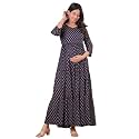 Dhruvi Women39s Rayon Anarkali Maternity Dress amp