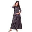 Dhruvi Women39s Rayon Anarkali Maternity Dress amp