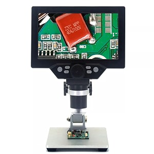 dhruvpro hd 7 inch g1200 digital microscope 1200 times microscope 12mp camera video recorder with hd screen identification mobile phone repair microscope