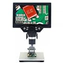 DHRUVPRO HD 7 inch G1200 Digital Microscope, 1200 Times Microscope, 12MP Camera Video Recorder with HD Screen Identification Mobile Phone Repair Microscope