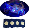 Dhruvtraders BLUE IMPORTED Underglow PATCH LIGHTS (Front/Rear , Bike Body Lights) Brake Light Motorbike, Car, Truck, Van LED (12 V, 15 W)