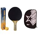 DHS TT Ball 40MM 2 Star Orange (6 Pcs Box) 54 PCS with Smart PRO TT BAT Star and DHS BAT Cover