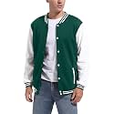 DHSPKN Men's Varsity Baseball Jackets Causal Slim Fit Varsity Letterman Jacket Boys Bomber Jackets