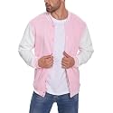 DHSPKN Men's Varsity Baseball Jackets Causal Slim Fit Varsity Letterman Jacket Boys Bomber Jackets